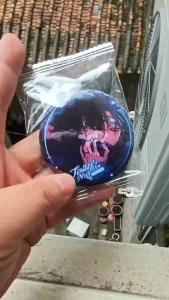 58mm Anime Alien Stage Till Ivan Cosplay Badge Pin SPTE Tinplate Brooch Prop Birthday Gift
