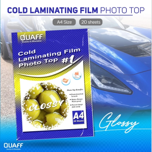 PrintYourStyle (10-Packs) QUAFF Photo Top / Cold Laminating Film A4 size 20sheets per pack