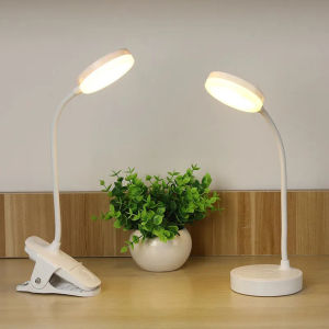 Vimite Led Study Table Light Lamp USB Rechargeable Eye Protection Desk Lamp Touch Sensor Student Dimming Reading Light Lampshade for Study Table Room Bedroom Warm 学生学习台灯