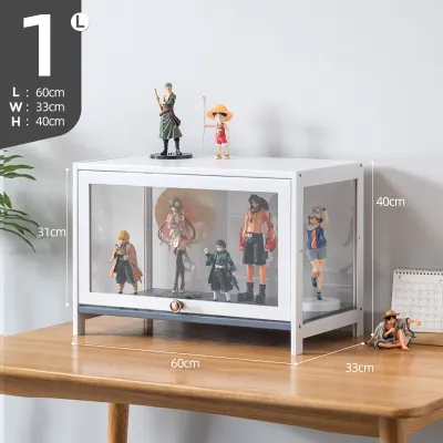 Acrylic Display Cabinet White Four Sides Transparent Multi-layer Large Capacity Storage