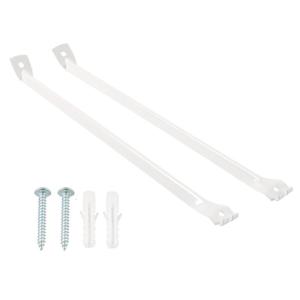 1Pair Wall Mounted Metal Wire Rack Mounting Brackets Closet Shelf Brackets for Closet Shelf Bracket Easy Installation