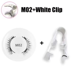 1 Pairs Magnetic False Eyelashes Natural Eyelashes No Glue With Clip Reusable Soft Magnetic Lashes Glue-free Makeup Eyelash Extensions磁吸假睫毛