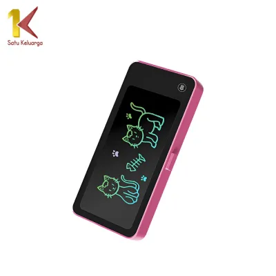 Satu Keluarga Tempat Pensil 2IN1 LCD Pen Case Drawing Pad A115 Drawing Box Kotak Pensil Edukasi Anak