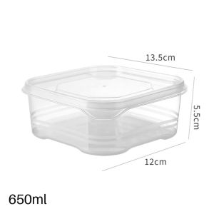 Reusable Food Storage Containers with Lids BPA-Free Freezer & Microwave Safe Meal PP5 Boxes for Kitchen Organization