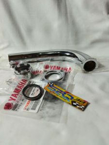 SATU SET LEHER KNALPOT RX KING ORIGINAL PLUS PAKING ATAS ORIGINAL