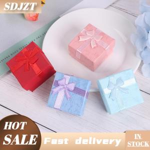SDJZT 10 chiếc bộ Hộp quà đựng trang sức Hộp đóng gói bằng giấy đựng vòng cổ khuyên tai nhẫn