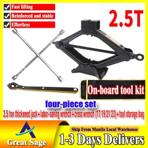 New 4T Car Tools Set Jack Stand Jack Tools Jack Lifter Car tire Wrench With Cross Wrench (17x19x21x23)