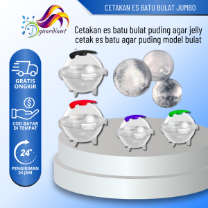 Cetakan es batu bulat cetakan puding agar jelly alat cetak es batu agar puding model bulat