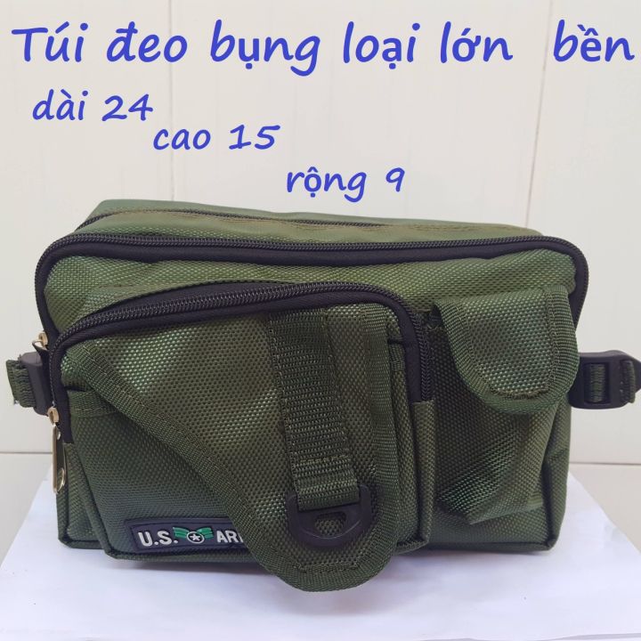 Túi đồ nghề đeo bụng xanh lính ( túi bao tử loại lớn ) tiện lợi nhiều ...
