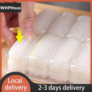 WHPHous 5 10 Grids Rice Ball Mold Sushi Non-stick Pressure Storage Box Lunch Tool DIY Home Kitchen Clear Onigiri Molds