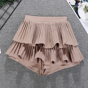 COD pure desire sweet cake skirt womens clothing high waist spice girl puffy skirt thin pleated trouser skirt 3295 Korean version new 2026 new product