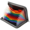 Coupon Organiser, Zipper Coupon Currency Organiser With 13 Compartments Zip Document Organiser. 