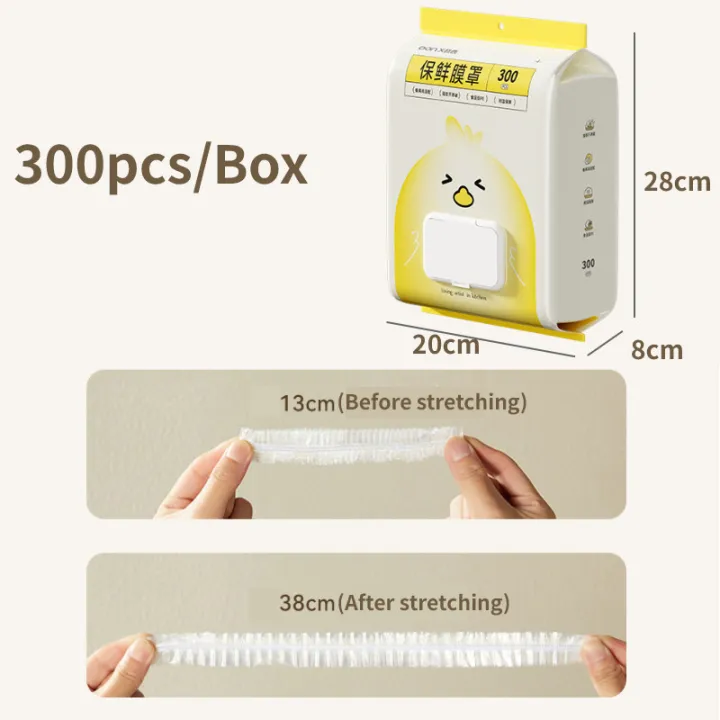300pcs%20Food%20Grade%20Disposable%20Plastic%20Wrap%20Elastic%20Stretch%20Food-Grade%20Fresh-keeping%20Film%20Bags%20Storage%20-%20Image%2010
