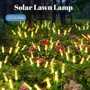 MLADEN Swaying Solar Lights Reeds Garden Light Outdoor Solar Light Garden Decor Lampu Rumput Solar 太阳能芦苇灯