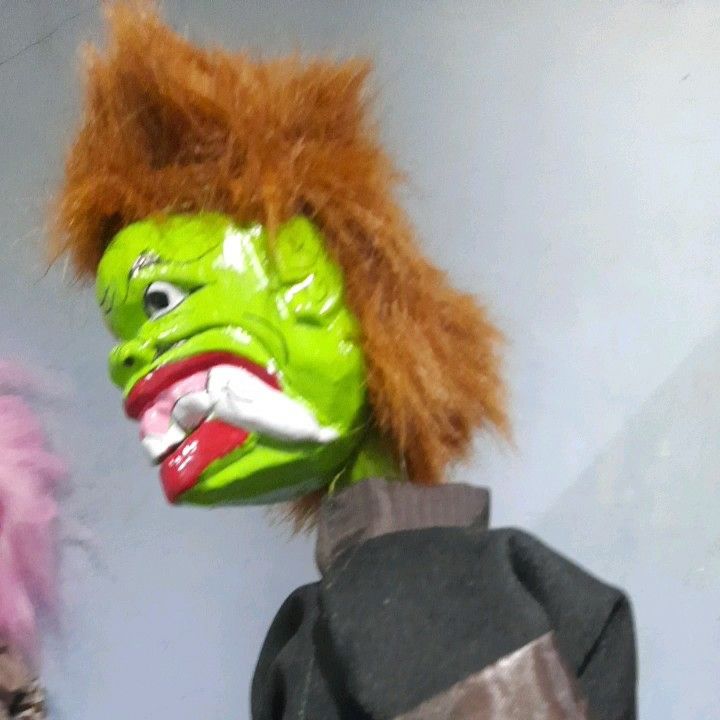 Wayang Golek Kayu Buta Raksasa Ukuran Jumbo Kepala Bisa Toleh Kiri Kanan (T 60 cm) 1 pcs
