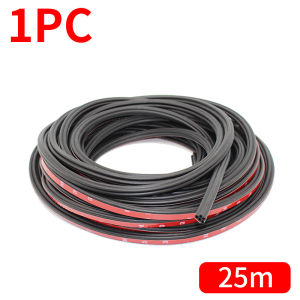 5/16/25M Car Door Rubber Seal Strip Auto Door Seals Accessory Double Layer Protector Seal Noise Insulation for Door Hood Trunk Sealants