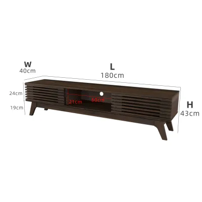 KitchenZ 6FT Aoki Series TV Cabinet Solid Board with Wooden Leg-HMZ-FN-TC-E2252