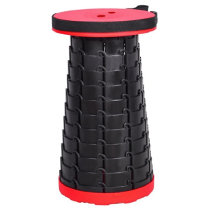 Strong Portable Telescopic Collapsible Foldable Stool - Folding Sturdy Lightweight Retractable Stools Seat Chair Camping