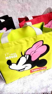 Tas bekal Minnie Mouse // Tupperware Minnie Bag ( Zipper bunga es )