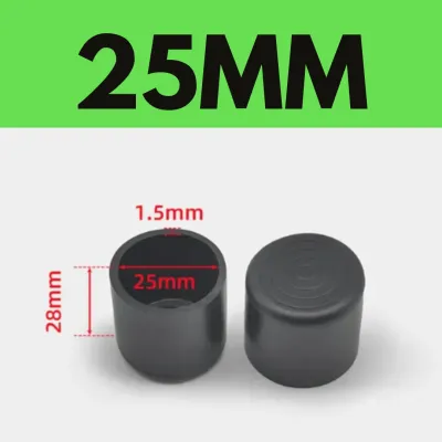 Rubber Footings Tubular Round (Sold Per Piece) Furnitures Chair Table Foot Cover Pads Anti-slip PVC Floor Protector Rubber End Caps Mr Hardware