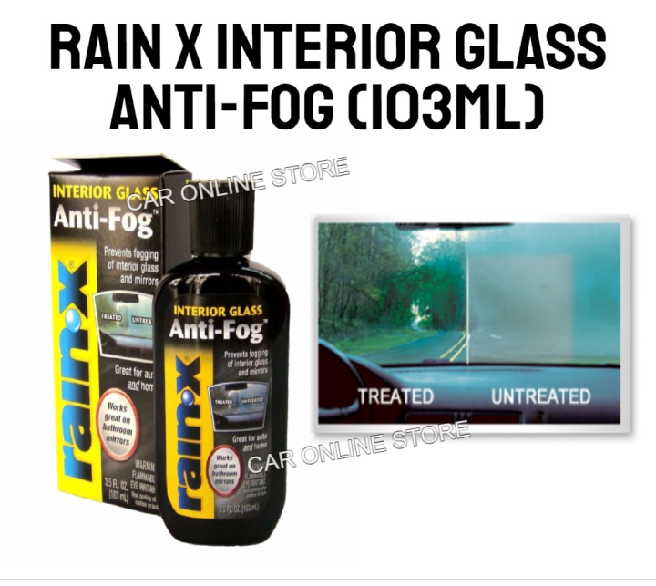 RainX original Interior Glass AntiFog 103ml Lazada