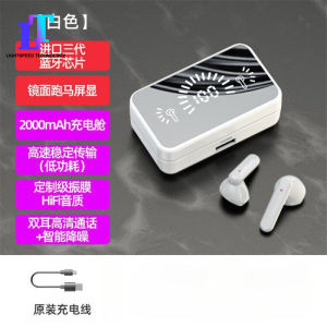 LS Tai nghe bluetooth song phương Stereo IPX3 không thấm nước gương mới Tai nghe không dây Bluetooth Tai nghe bluetooth cảm ứng màn hình hiển thị kỹ thuật số bluetooth 5.3 Tai nghe không dây thể thao tuổi thọ pin dài Bộ tai nghe chơi game