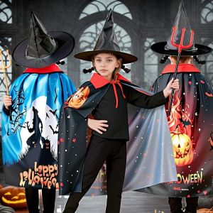 VERIDIAI Tưởng tượng Áo choàng Halloween Huyền bí Áo choàng có mũ Bộ trang phục cosplay Hài hước Đồ mới lạ Áo choàng pháp sư Tiệc Halloween
