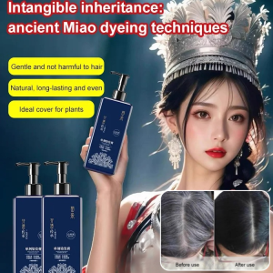 Hair Color Dye in One Wash Hair Wash Hair Colorant Cover Gray Hair Oxygen Peroxide Free Lasting