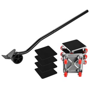 NEST Zerio 4-Wheel Furniture Mover and Lifter Set 360°Locking Wheels Adjustable