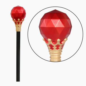 Princess Prince Cane Plastic Performance Prop Red/Blue Kids Cosplay Halloween Dress Up Wand