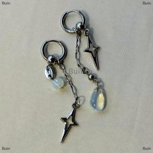 [COD] Buin Fashion Cute Polaris Pendant Earrings Y2k Gothic Earrings Stainless Steel Dangle Earrings Gifts