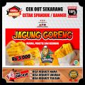 Spanduk Jagung Goreng Kriwil Viral Kekinian, Banner Bener Jagung Goreng Ukuran 150x60cm Custom. 