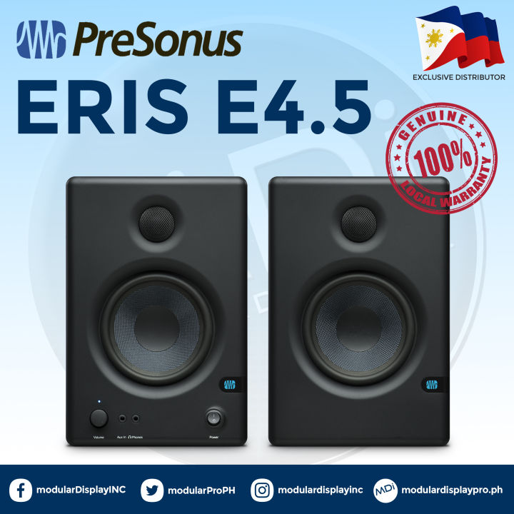 PreSonus Eris 4.5 Studio Monitors (Pair Left and Right Speaker