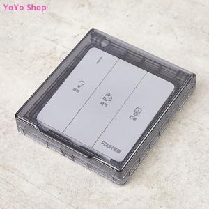 💕 YoYo Shop 💕 86 Type Self-Adhesive Thicken Wall Socket Waterproof Box Electric Plug Cover Bathroom Wall Switch Protection Cover Socket Splash
