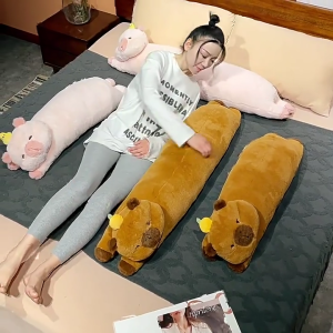 Soft And Supportive Long Capybara Pillow Stuffed Animals Plushies For Enhances Relaxation Suitable For Any Age Group