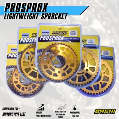 BASHI Gear belakang GOLD RACING 428 KAWASAKI ninja 150 rr zx PROSPROX 428 lighweight rear sprocket racing ringan