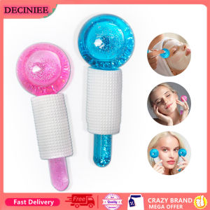 DECINIEE Crystal Ice Roller Facial Globes Cooling Roller Ball for Face Eye Massage Beauty Ice Hockey Energy Crystal Ball Water Wave Skin Care Device