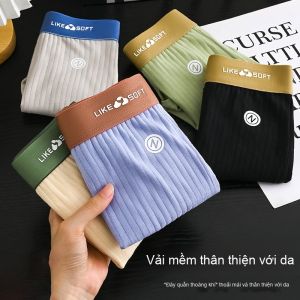 đồ lót nam hấp thụ độ ẩm đồ lót phong phú về mặt hình ảnh an ủi có hiệu quả đáy quần bên trong thoáng khí hai lớp