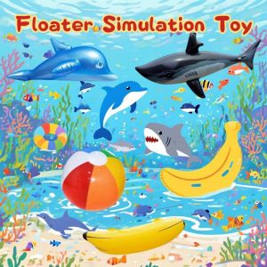 Inflatable Toys Simulation Shark Whale Animal Beach Toy Floater Balls Toy Water Sands Kids Swimming