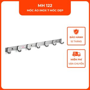 Móc áo inox 7 móc dẹp VINA MH122
