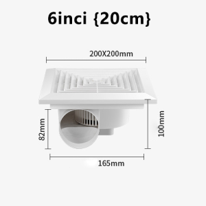 【*cod + Pengiriman Cepat】8 / 10 / 12 Inch Tahan Air Bisu Kamar Mandi Extractor Exhaust Fan Jendela Untuk Dapur Toilet Kipas Ventilasi Tahan Air Bisu Kamar Mandi Extractor Exhaust Fan Ventilasi Kipas Yang Kuat Untuk Dapur Toilet Jendela Kipas Ventilasi