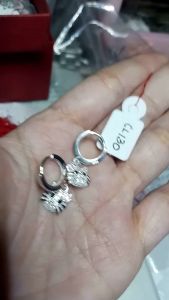 Hk clip dangling earrings original silver
