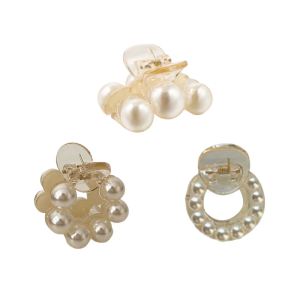 Elegant Artificial Pearls Hair Claw Clip For Women With Stylish Design Perfect For All Hairstyles And Various Occasion