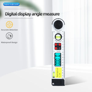 【250mm】Digital Display Angle Ruler 0-225 Degree Digital Angle Level Meter Angle Finder Gauge 250mm Electronic Protractor Inclinometer with Dual Spiritlevel for Horizontal Vertical Measurement