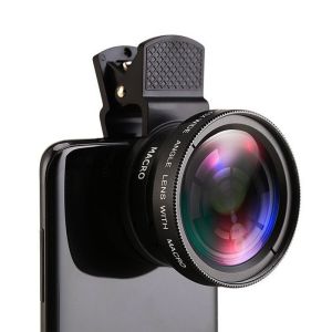 0.45x Ultra Wide Angle + Macro universal phone clip high-definition wide-angle external camera for DSLR