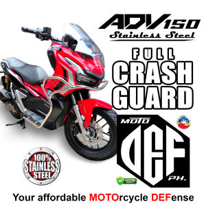 ⭐Stainless Full Armor Crash Guard for ADV 150  Motorcycle  High Quality Product 304 Pure Stainless Steel•