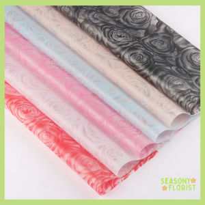 Kertas Buket Bunga Motif Rose Transparan Warna Buket Flower Wrapping Cellophane KB6197