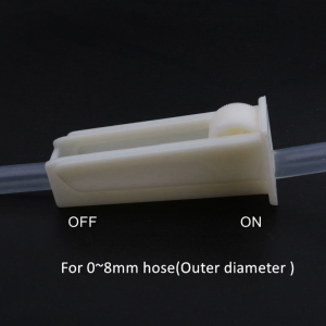 Plastic Tube Clamp Adjustable Laboratory Pinch for Valve Flow Control Siphon Hose Shut Off Clamps for Tubing under 8mm O