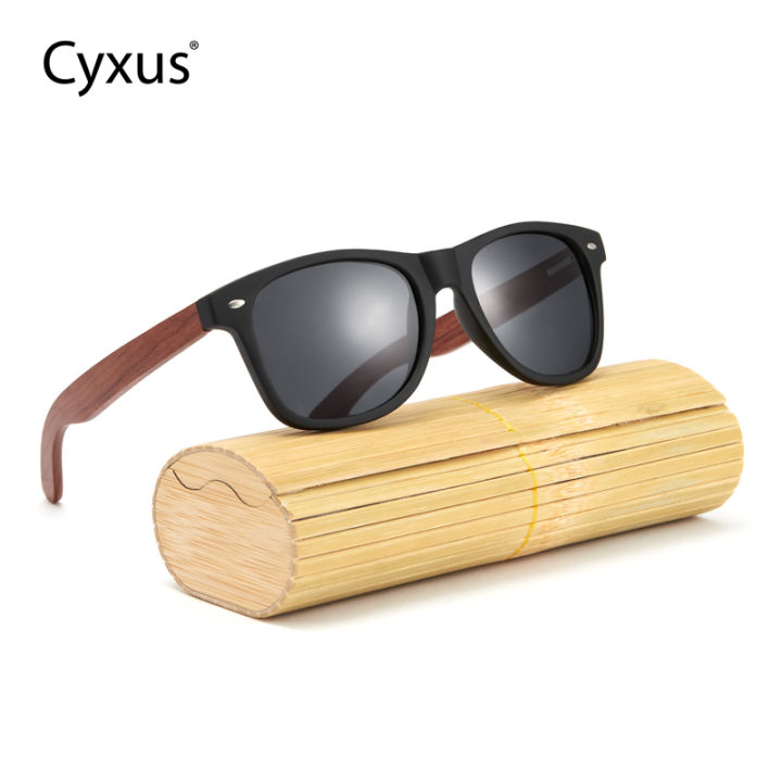 NEW] Cyxus Bamboo Wooden Sunglasses For Men Women Fashion