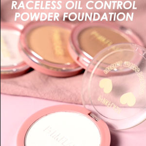 PINKFLASH OhMySelf พิเศษ รองพื้นแป้งอัดแข็งเนื้อแมทน้ําหนักเบาไร้ร่องรอยควบคุมความมัน 8 ชั่วโมงแป้งเซ็ทติ้งนู๊ดเปลือยเบสรองพื้น